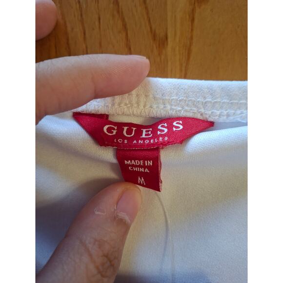 NWT GUESS Off the Shoulder Ruffle Cocktail Dress size M - Picture 2 of 8